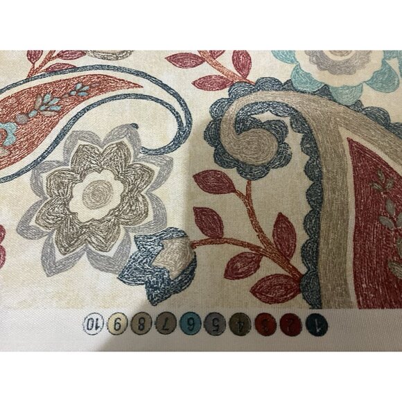 Richloom Solarium Fabric Paisley Floral Screen Print Home Decor Weight 5 Yards - Picture 10 of 16